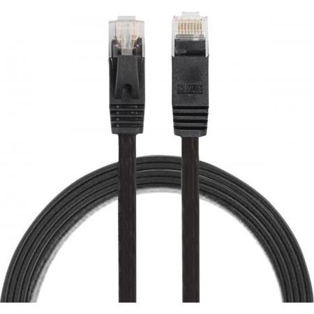 Internetkabel - 1 meter - zwart - CAT6 ethernet kabel - RJ45 UTP kabel met snelheid van 1000Mbps