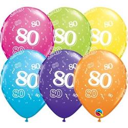 Ballonnen Happy Birthday 80 Jaar