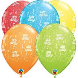 Ballonnen Happy Birthday Confettiprint