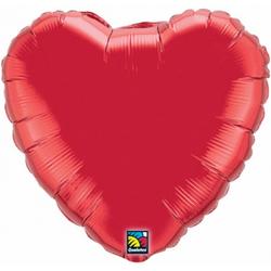 Folie ballon rood hart 45 cm