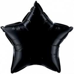 Folie ballon zwarte ster 50 cm