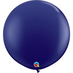 Megaballon Navy Blue 90 cm 2 stuks