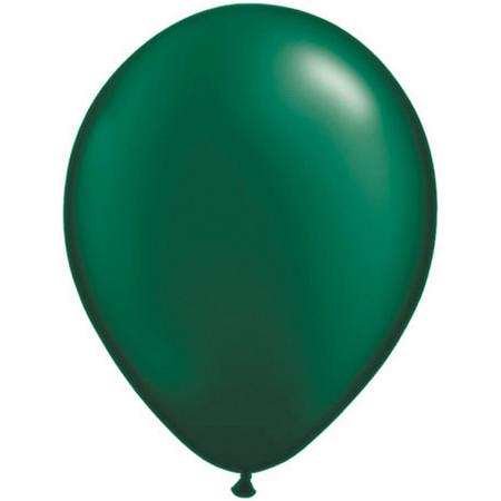 Pearl Forest Green ballonnen 28 cm - 100 stuks