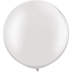 Pearl White Ballonnen 90cm - 2 stuks