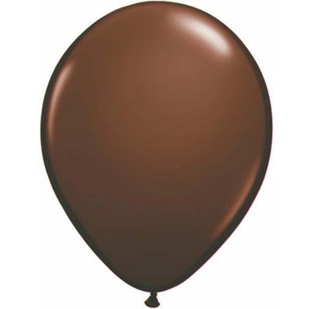 Qualatex ballonnen 100 stuks Chocolate Brown