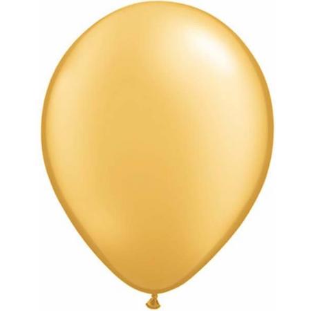 Qualatex ballonnen 100 stuks Gold