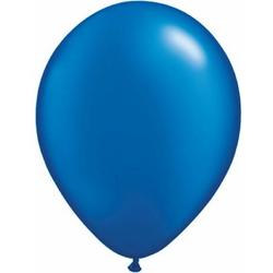 Qualatex ballonnen 100 stuks Pearl Sapphire Blue