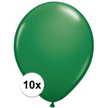 Qualatex ballonnen groen 10 stuks