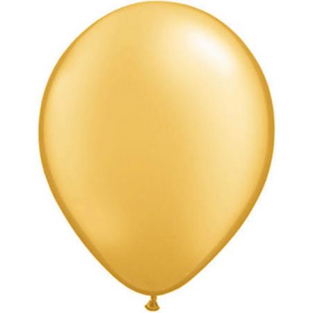 Qualatex ballonnen metallic goud
