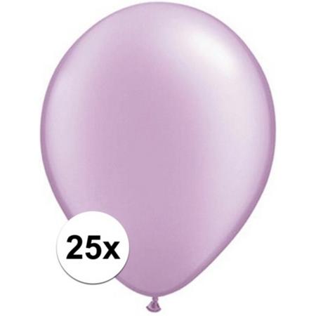 Qualatex ballonnen parel lavendel 25 stuks