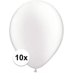   ballonnen parel wit 10 stuks