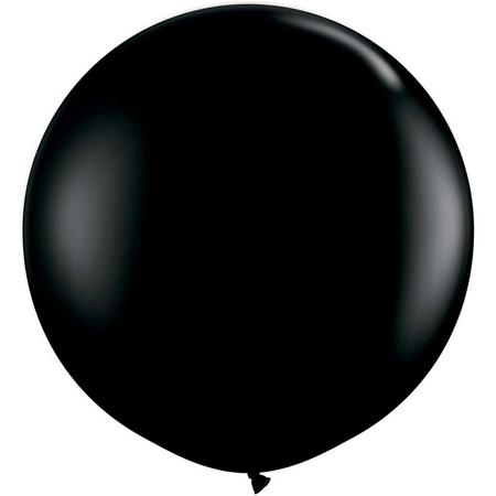 Zwarte Ballonnen 90cm - 2 stuks