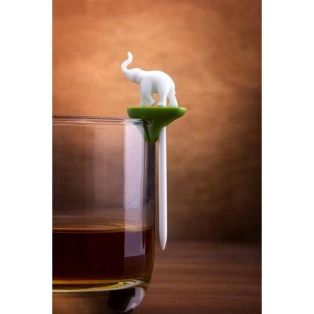 Cocktailprikkers en glasmarkering wilde dieren - Qualy