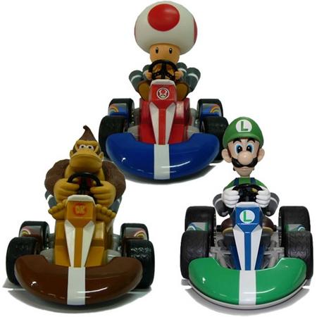NINTENDO - Pullback Kart Asst DK. Luigi. Toad x6*