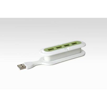 Quirky Contort USB hub - Groen
