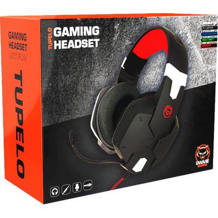 Qware - Gaming - Headset - Tupelo - rood