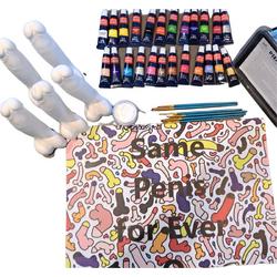 R-Giftcompany Piemelpimpen kit voor 5 personen - Gipsen piemel knutselpakket inclusief grappige placements