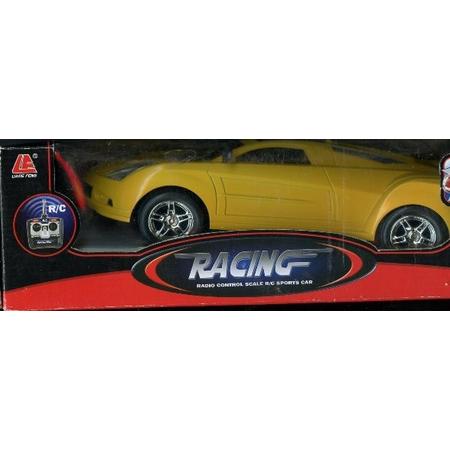 R.C. Racing sport car/ gele auto
