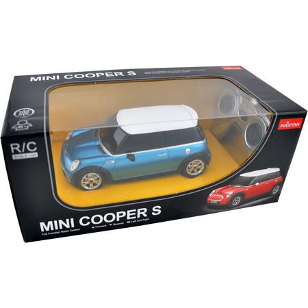 Rastar Mini Cooper 1:24 - Blauw