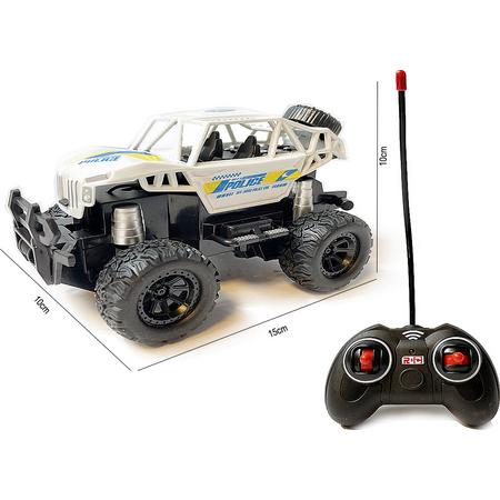 Rc politie auto - afstand bestuurbare speelgoed auto 1:28 - rock crawler - Storm off-road car