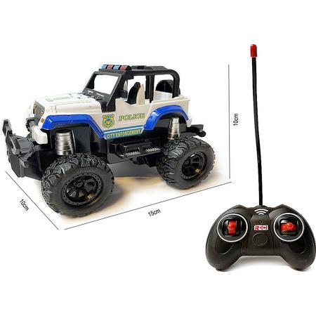 Rc politie auto safari - afstand bestuurbare speelgoed safari auto - Rock Crawler  1:28 - Storm off-road car