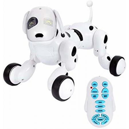 Rc Robot hond Dalmatiër - Smart pet -Rc Dogg - (oplaadbaar) 27CM