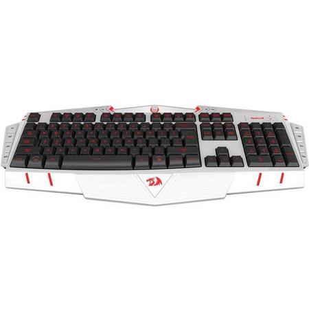 REDRAGON Gaming keyboard - ASURA K501 white USB Gaming Keyboard, 7 Color Backlight Illumination, 116 Standard Keys, 8 Programmable Macro Keys