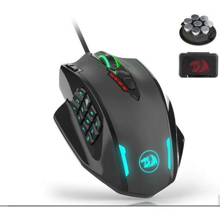Redragon M908 Wired RGB LED MMO Gaming Mouse 12400 DPI 18 Programmable