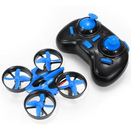 RRJ Mini Drone Quadkocpter - Bestuurbaar met Controller, ook voor Kinderen - Zwart/Blauw - Voor Binnen - Gemakkelijke Bestuurbaa