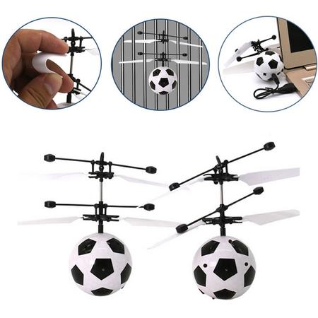 Vliegende Voetbal Met LED Licht & Afstandbediening - Autonome Drone Met Je Handen - De Rage Van Dit Moment