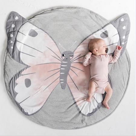Speelkleed Vlinder - speelkleed voor babys -Kruipkleed- Kraamcadeau- Babyshower- Baby Antislip