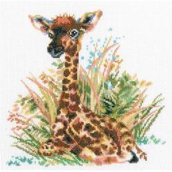 Borduren - Little Giraffe - 22x21,5 cm - RTO