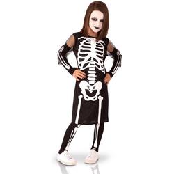 RUBIES FRANCE - Complete skelet outfit voor meisjes - 110/116 (5-6 jaar) - Kinderkostuums