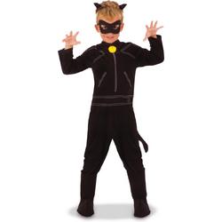 RUBIES FRANCE - Klassiek Cat Noir Miraculous kostuum kinderen - 92/104 (3-4 jaar) - Kinderkostuums