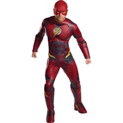 RUBIES UK - Deluxe Justice League Flash kostuum voor volwassenen - M / L - Volwassenen kostuums