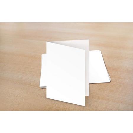 Dubbele kaarten Raadhuis 105x - 150mm 275grs wit 25 stuks