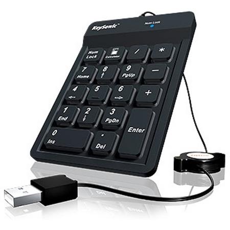 KeySonic ACK-118BK Universeel USB Zwart numeriek toetsenbord