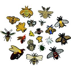 Rainbecom - Bijen patch 20 delige set - Kleding Patchs - Strijk Embleem - stof & strijk applicatie - Versiering Voor Kleding