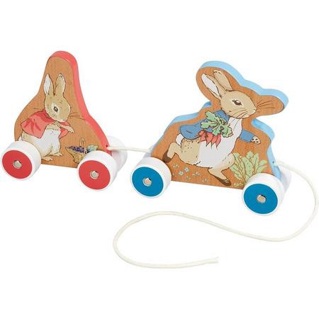 Peter Rabbit Houten strek speeltje van hout