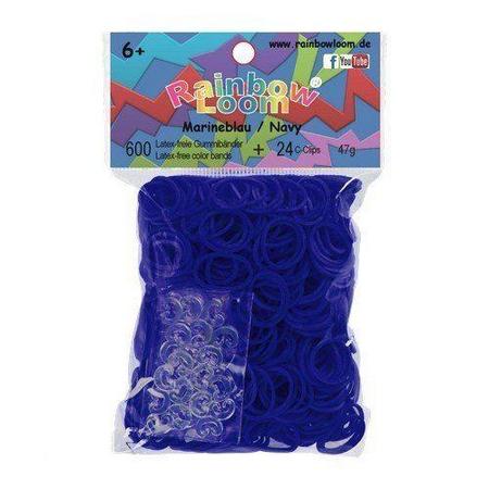 Rainbow Loom Elastiekjes - Marine Blauwe Jelly Bandjes - 600 stuks