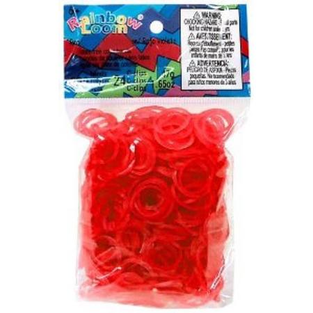 Rainbow Loom Elastiekjes - Red Jelly- 600 stuks