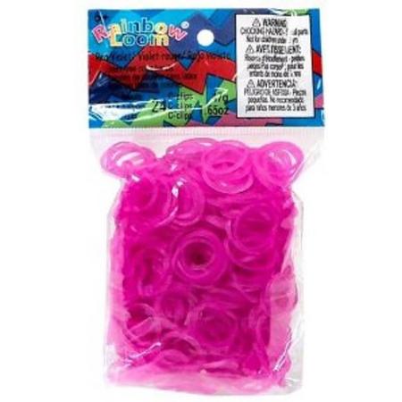 Rainbow Loom Elastiekjes - Rose Jelly - 600 stuks