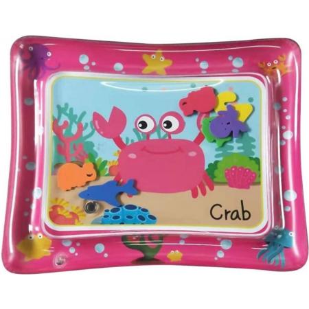 Baby Waterspeelmat - Baby speelgoed - Babygym - Babyshower - Rose/Rood - Speelmat baby - Kinderspeelgoed - Kraamcadeau – Waterspeelmat - Speelkleed baby - Baby Speelkleed - Watermat - Baby - Babyspeelgoed - Speelgoed baby - Tummy Time