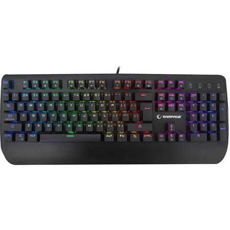 Rampage Orion RGB mechanisch gaming keyboard KB-R90 -regenboog -blauwe switches