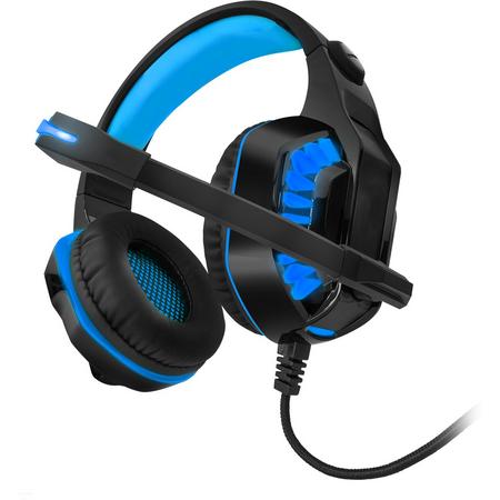 Rampage Snopy PC Gaming Headset Rivia G20 - Stereo - Zwart met Blauw