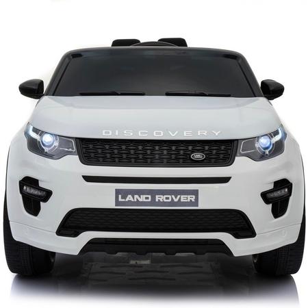 Elektrische Kinderauto Land Rover Discovery Wit 12V Met Afstandsbediening FULL OPTIONS