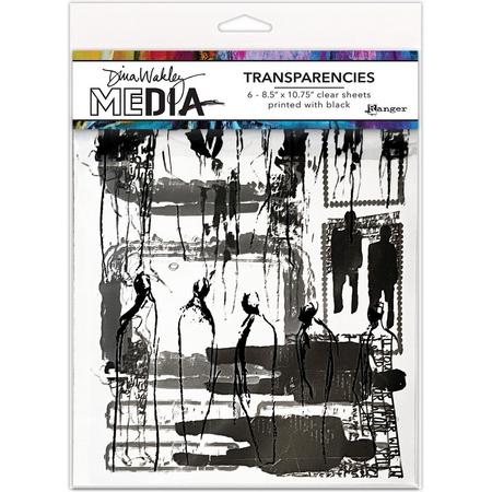 Ranger Dina Wakley MEdia Transparencies Frames & Figures Set 2