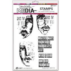 Dina Wakley Media Cling stamps - Greatest asset