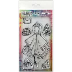 Dylusions couture Clear stamps - Lamallen who lunch