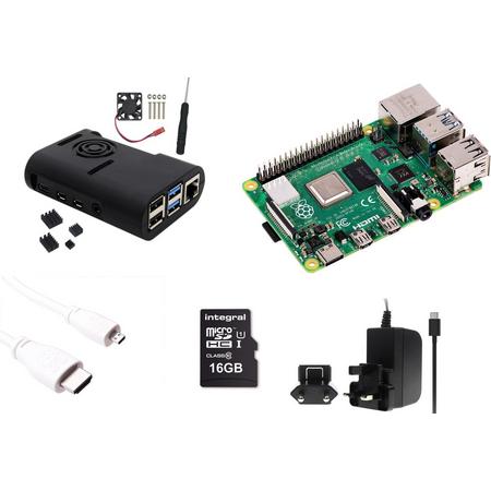 Raspberry Pi 4 - 8Gb - Fan kit - 2019 - Met heatsinks en actieve ventilator